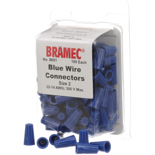 Picture of Nuts, Wire - Blue (100/Pkg)