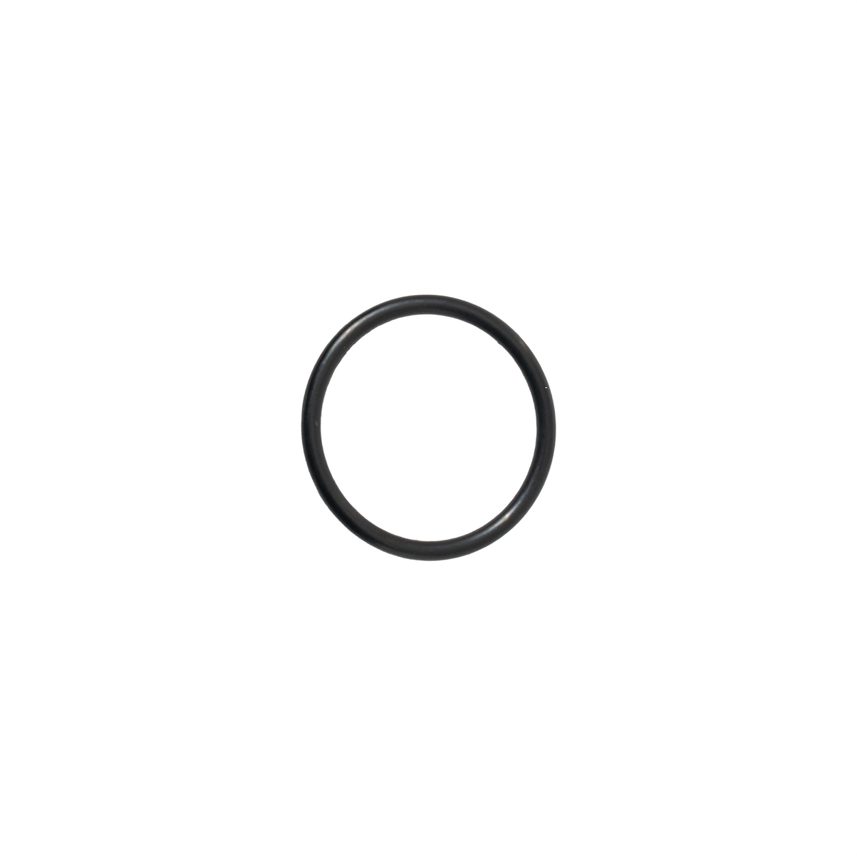 Black rubber circle on white background