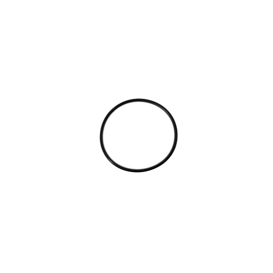 Black rubber circle on white background