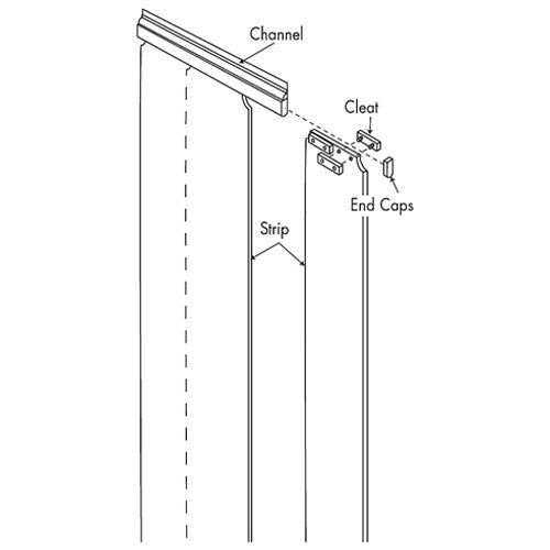 Picture of Kason - 401Sa8084490 Strip Curtain for Kason Part# 402SA8084490
