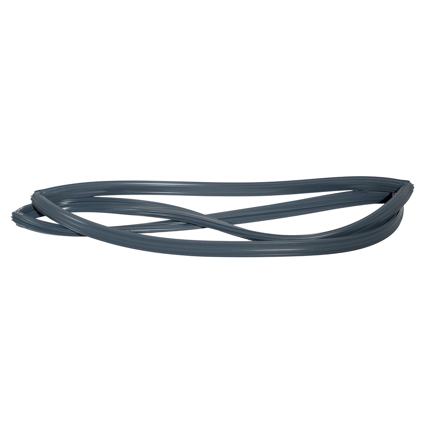 Gray rubber belt on a white background