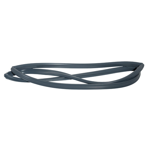 Gray rubber belt on a white background