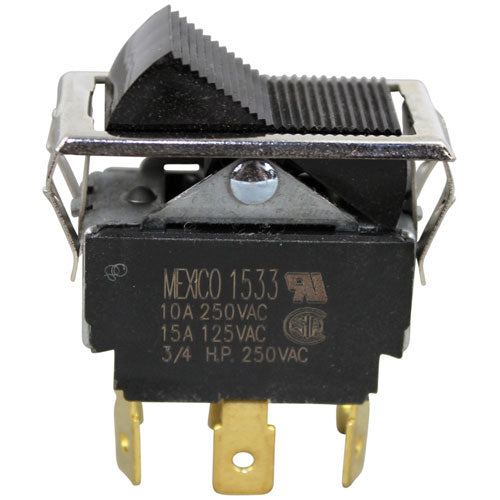 Picture of Switch, On/Off Black Rocker for Wells Part# 2E-45651