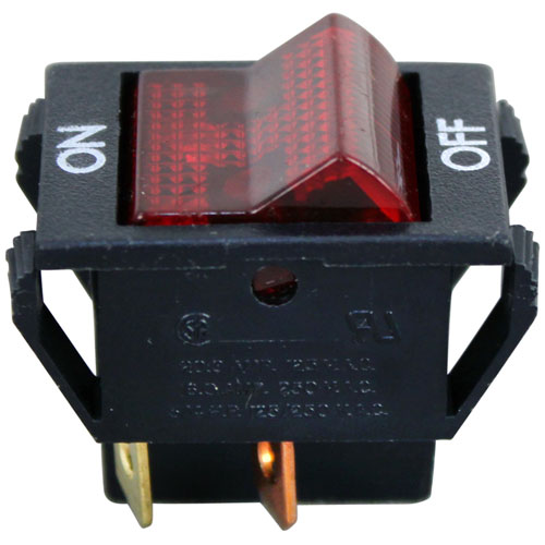 Picture of Switch, On/Off Black Rocker W/ Light for Vulcan Hart Part# 819871-00002