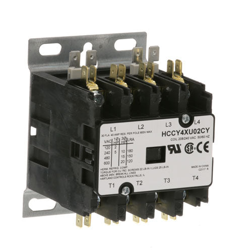 Picture of Contactor 4P 30/40A 208/240V for Groen Part# Z013368