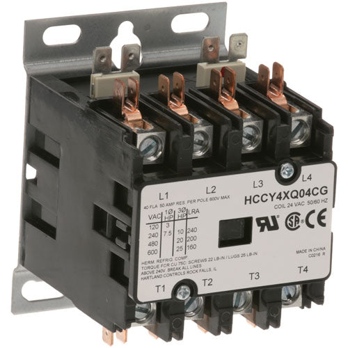 Picture of Contactor 4P 40/50A 24V for Groen Part# 119811