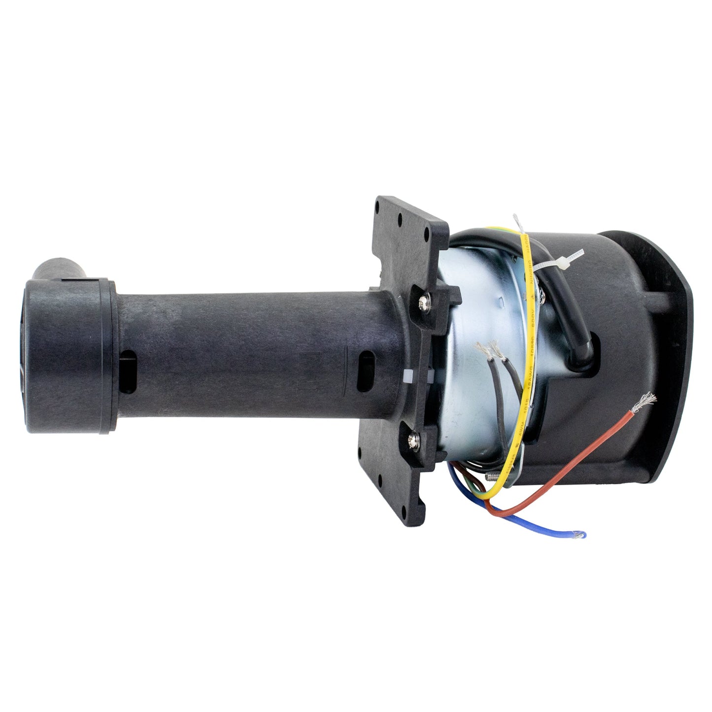 Mechanical component with wiring on a white background