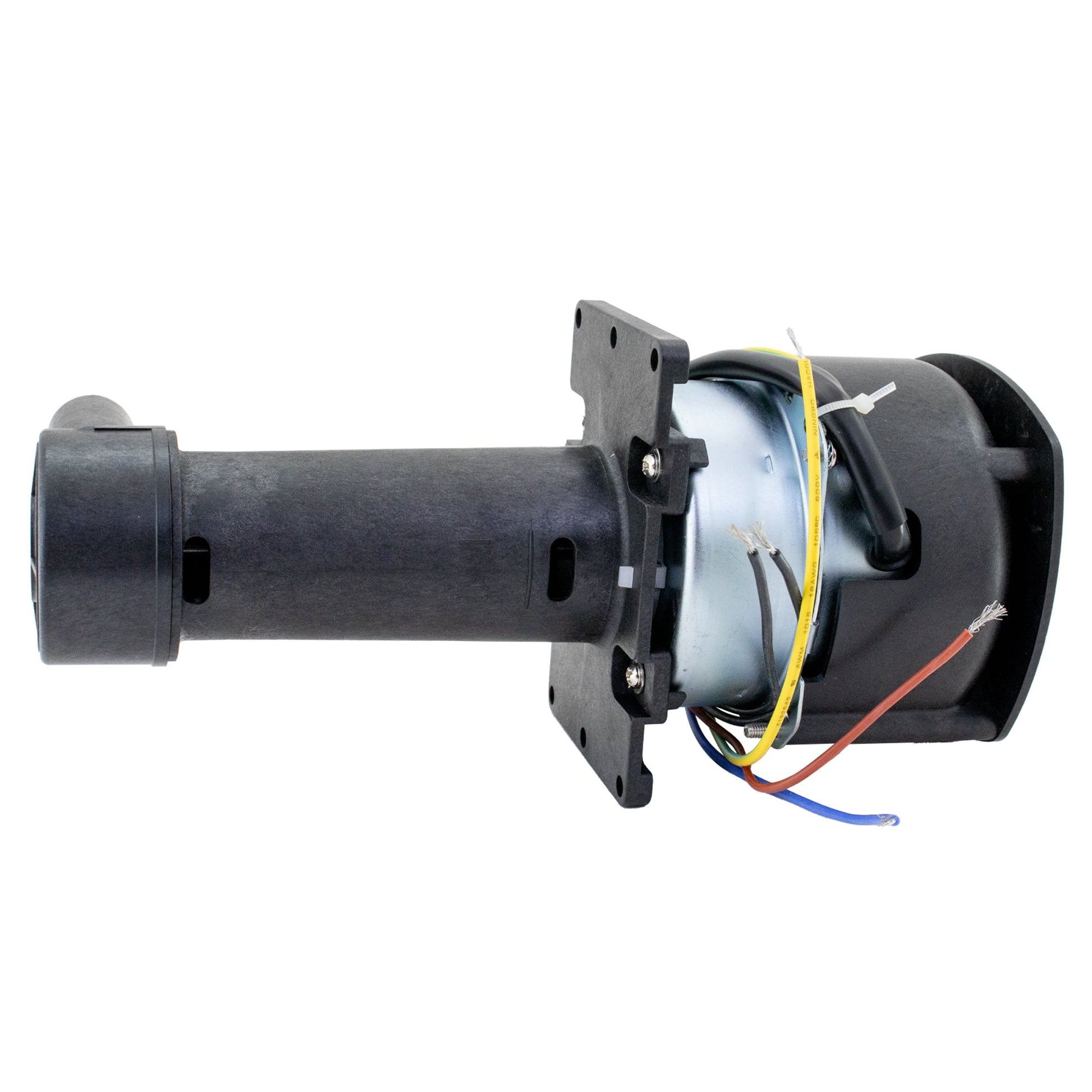 Mechanical component with wiring on a white background