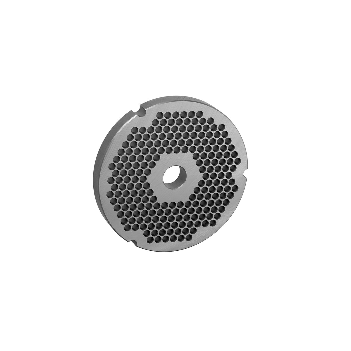 Carbon tool steel #52 hubless meat grinder plate with 1/4 inch holes for Hobart and Biro #52 grinders, part 52 1/4 HBLS