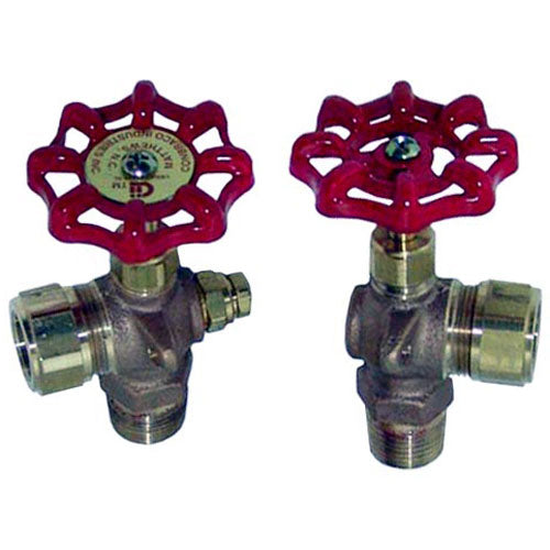 Picture of Water Gauge Valve Set 1/2" X 5/8" Od Glass Tub for Vulcan Hart Part# 00-840516