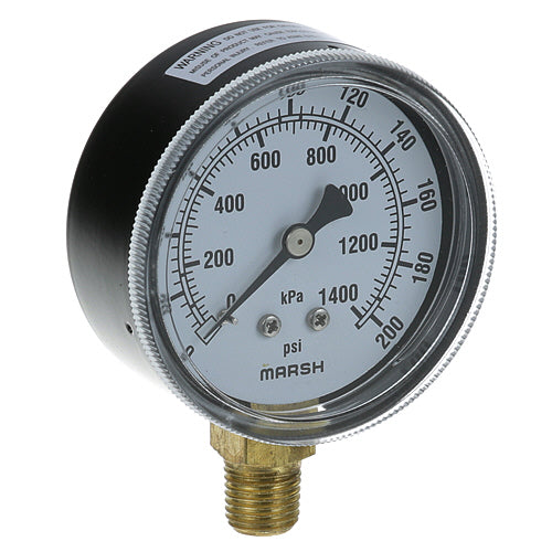 Picture of Pressure Gauge 2-1/2, 0-200 Psi for Vulcan Hart Part# 98247