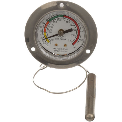 Picture of Thermometer 2", 70-220F,  3" Flange for Cres Cor Part# 5238-018-K