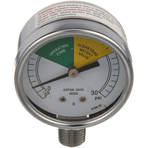Picture of Press Gauge, 0-30Psi , 2"Dial, 1/4"Mpt for Henny Penny Part# 16910
