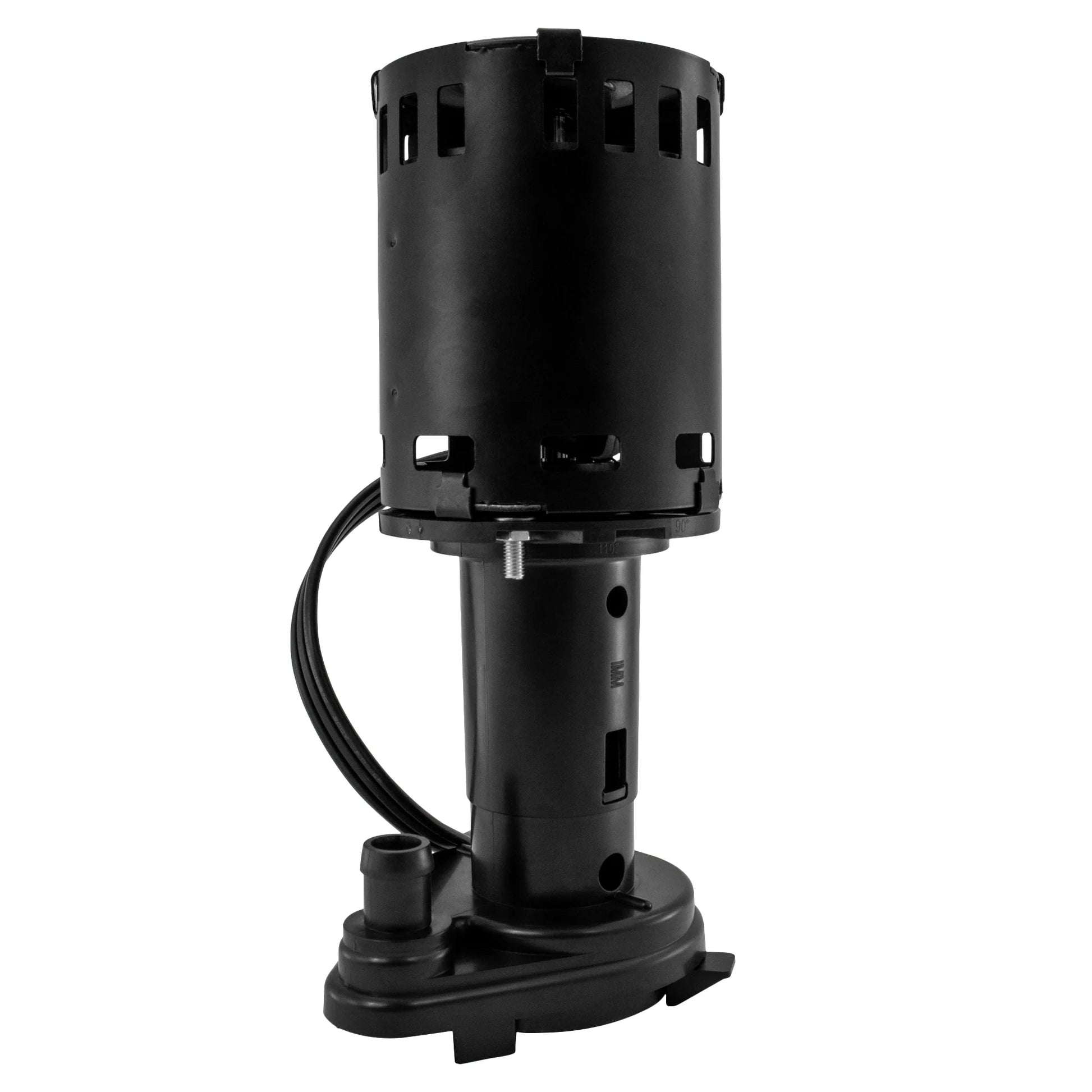 Black pump on a white background