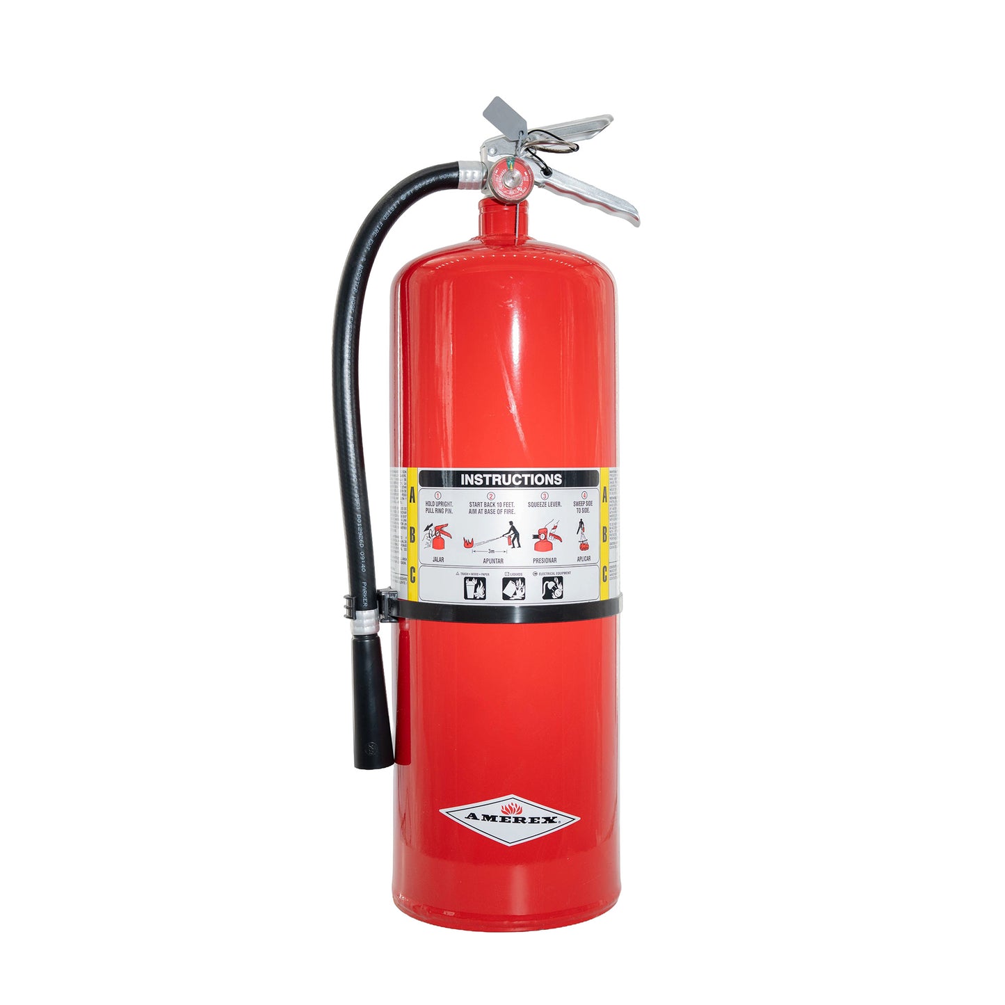 Amerex A411 20 lb ABC Fire Extinguisher - Aluminum Valve - 10A:120B:C