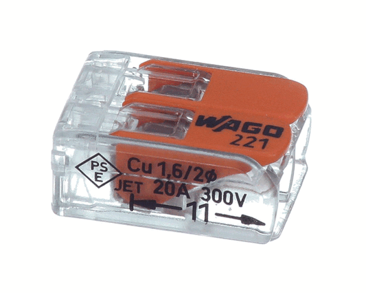 Blodgett Terminal Blcok, 2 Conductor (Wago) on a white background