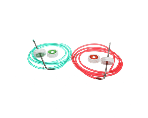 Convotherm Chem Hose KIT;1GRN;1RD;2TUBE& White Caps on a white background
