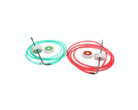 Convotherm Chem Hose KIT;1GRN;1RD;2TUBE& White Caps on a white background