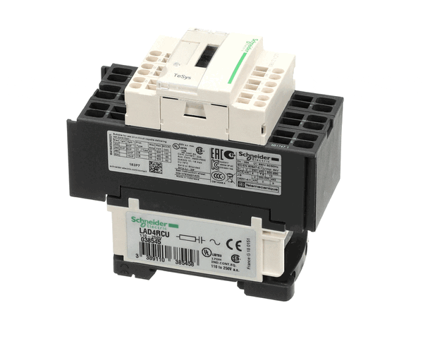 Convotherm electrical protection/switching component on a white background