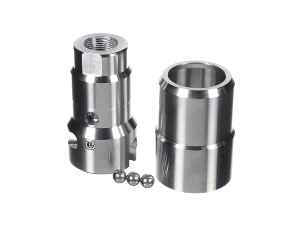 Set of metal tool holders arranged in row with mounting brackets on white background