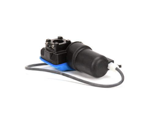 Frymaster 8074961 Rotary Actuator, Blue, Left Hand on white background.
