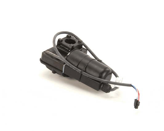 Frymaster 8074962 Actuator Rotary, Right Hand, Black on white background.