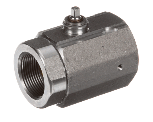 Frymaster 8104353 Drain Valve, 1 1/4", M5G30U on white background.