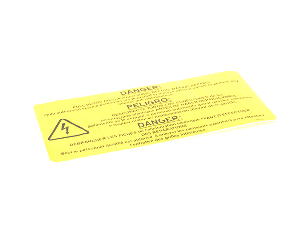 Garland Label, Pull Plugs on a white background