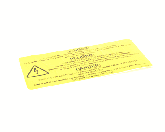 Garland Label, Pull Plugs on a white background