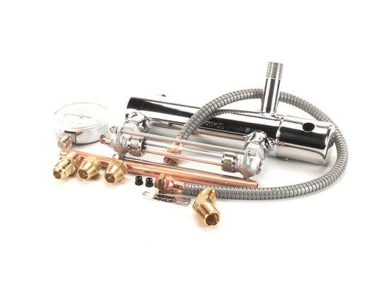 Groen Z065198 Gauge Glass & Water Level Indicator Assembly on white background.