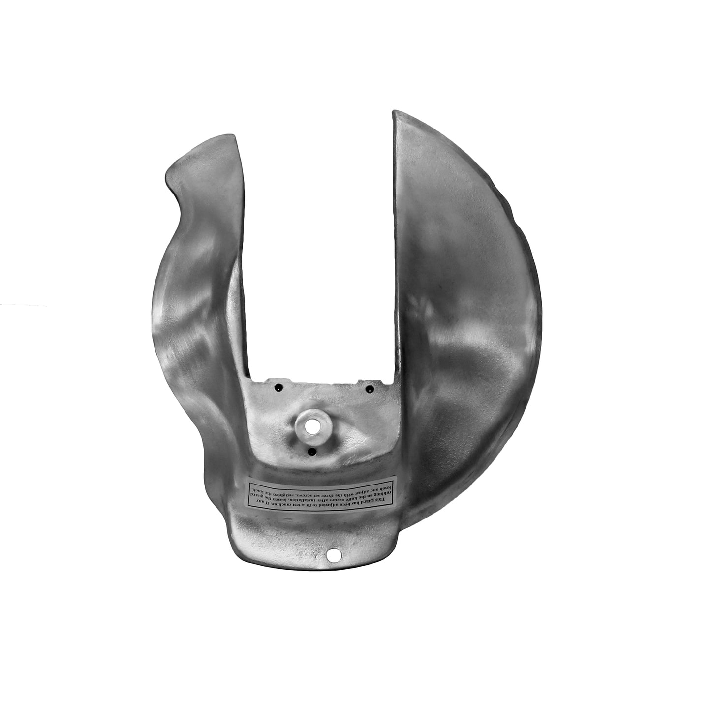 Metallic claw-like tool on a white background