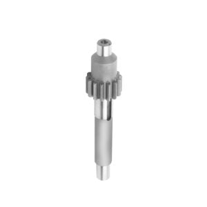 Metal mechanical component on a white background