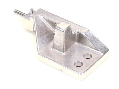 Metal corner bracket on a white background