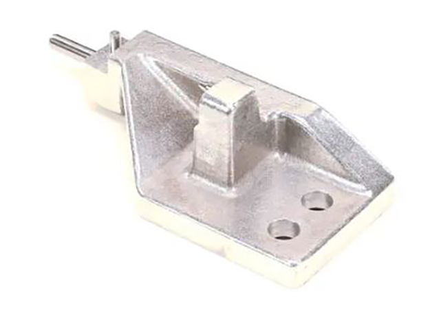 Metal corner bracket on a white background