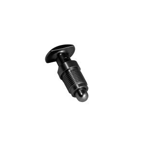 Metal screw on a white background
