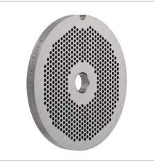 Carbon tool steel #52 hubless meat grinder plate with 1/8 inch holes for Hobart #52 grinders, part 52 1/8 HBLS