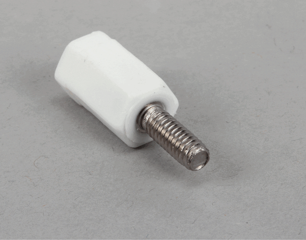 Manitowoc Ice Thumbscrew, 8-32 X .44 Lg SS on a white background