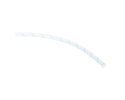 Multiplex Tubing Sgl .265 X .457 Braided Bl on a white background
