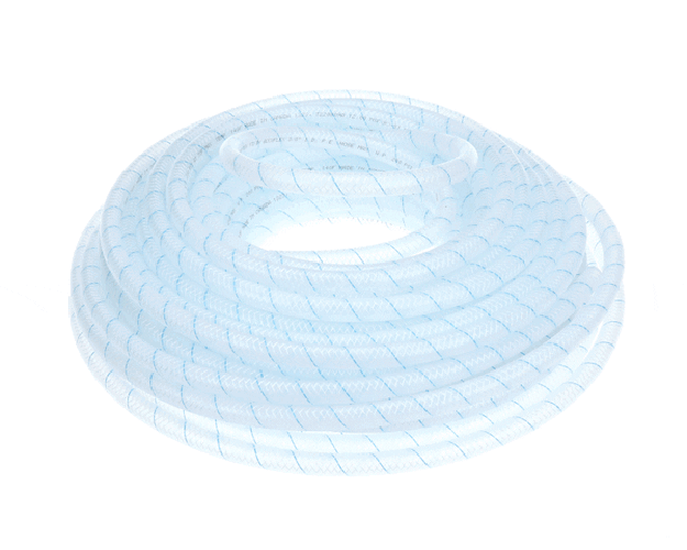 Multiplex Tubing Sgl .380 X .593 Braided Bl on a white background