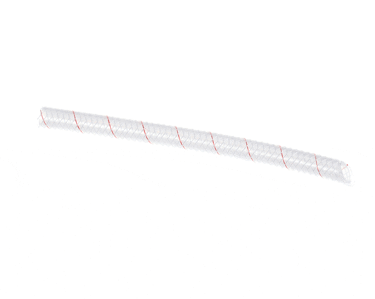Multiplex Tubing Sgl .375X.635 Braided Red on a white background