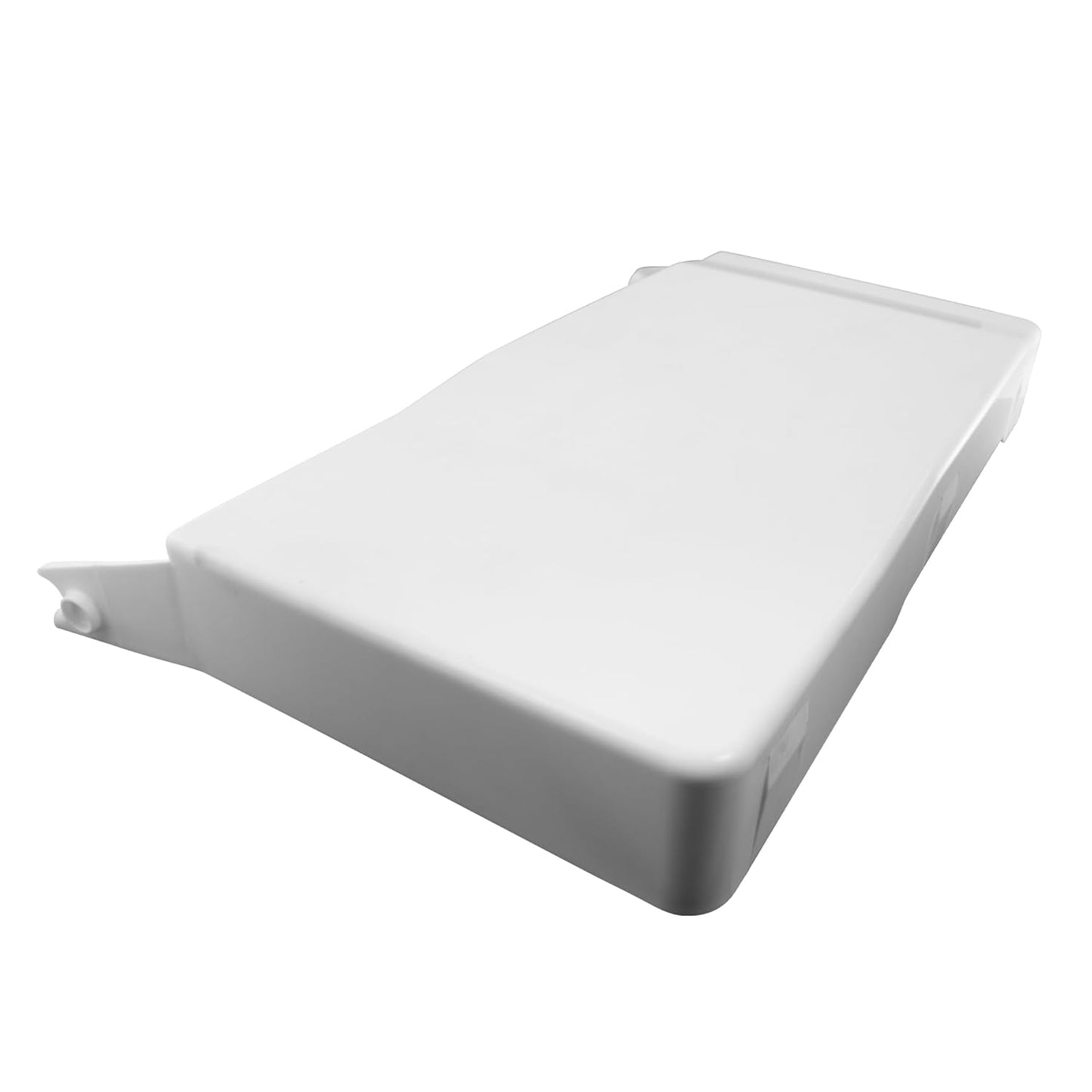 White ice machine cover on white background.