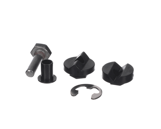 Small bushing kit with multiple bushings and spacers grouped on a white background