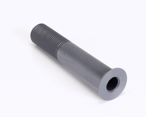 Perlick Drain Nipple, PVC, Tapered Flg, on a white background
