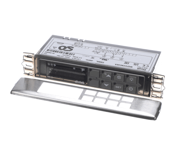 Dixell XW60L digital controller module with display and buttons on a white background