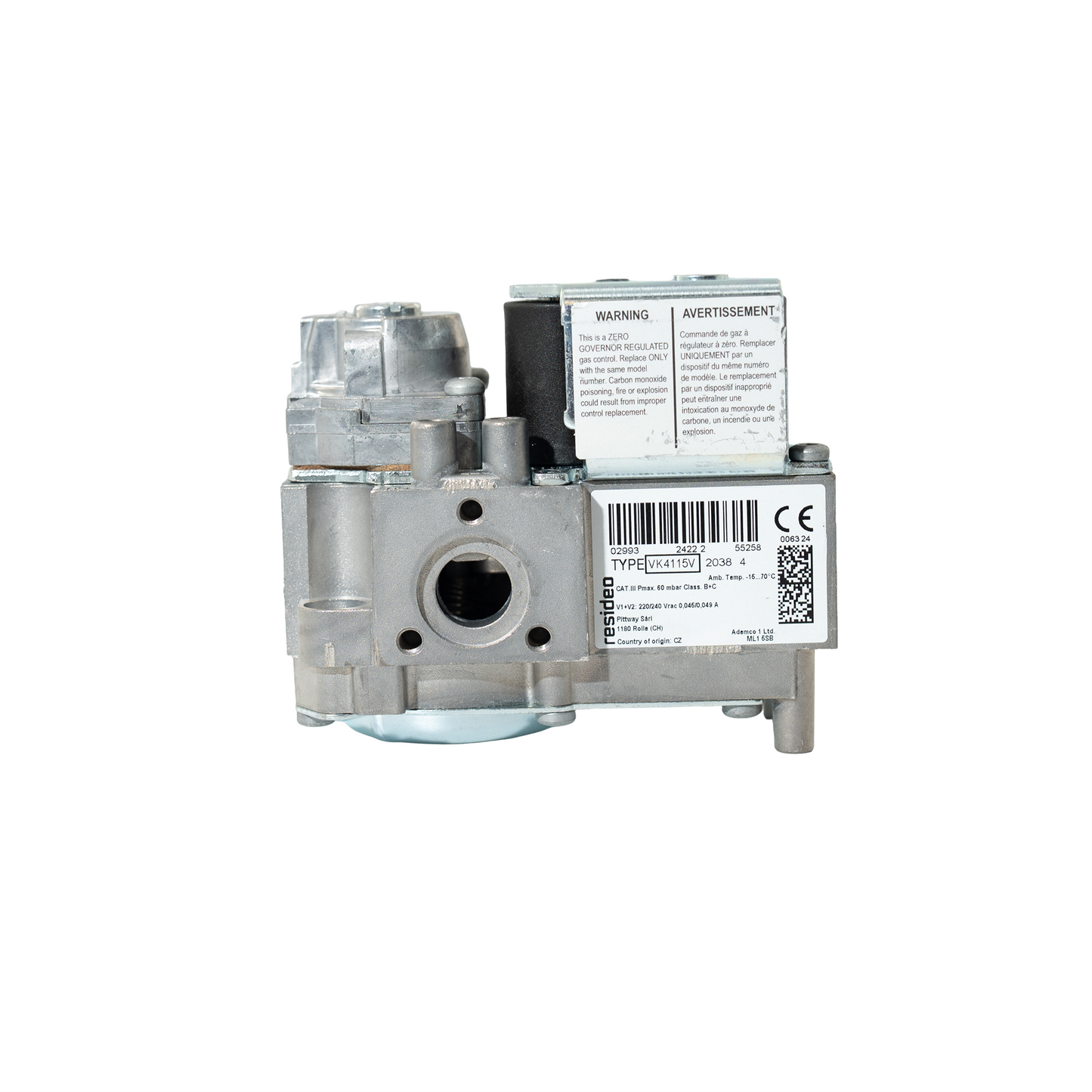 Alto Shaam VA-39852 Gas Valve – OEM 220/230V Oven Replacement Part