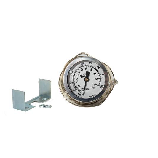 Douglas Machines 0748 Analog Rinse Temperature Gauge, 100–220°F
