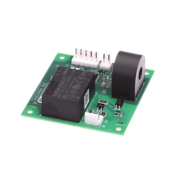Electronic circuit board with components on a white background
